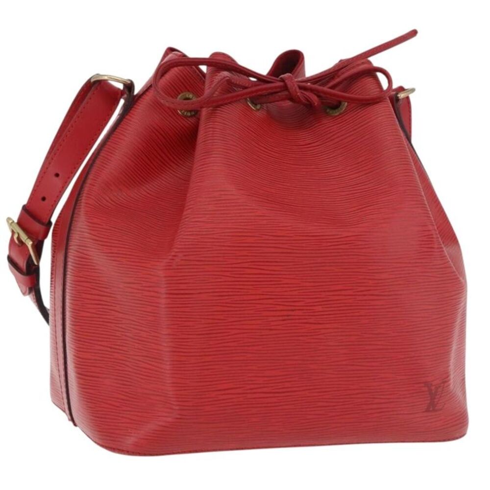Louis Vuitton Petit Noe Nm Epi Leather Red Leather Handbag